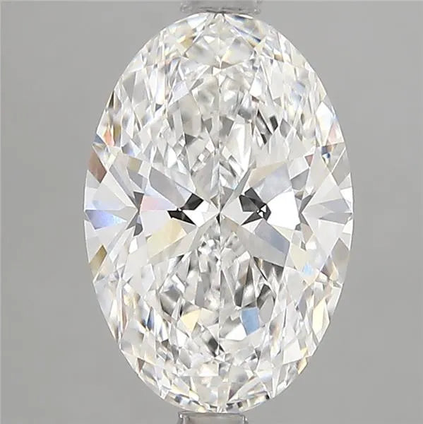 2.57ct Oval Lab Grown Diamond (Colour E, Clarity VVS2, IGI Certified)