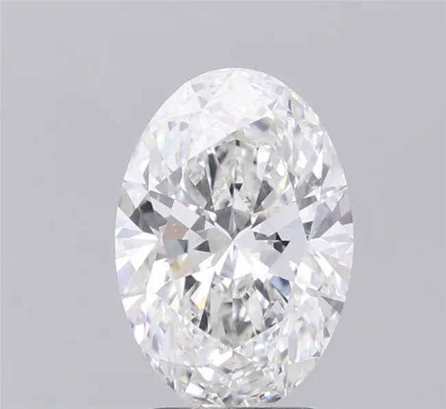 2.57ct Oval Lab Grown Diamond (Colour F, Clarity VVS2, IGI Certified)