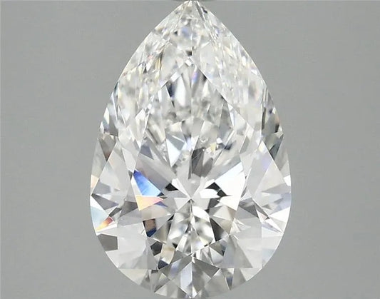 2.57ct Pear Lab Grown Diamond (Colour E, Clarity VVS2, IGI Certified)