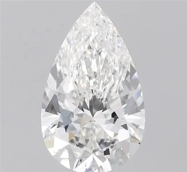 2.57ct Pear Lab Grown Diamond (Colour F, Clarity VVS2, IGI Certified)