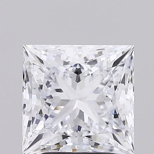 2.57ct Princess Lab Grown Diamond (Colour E, Clarity IF, IGI Certified)