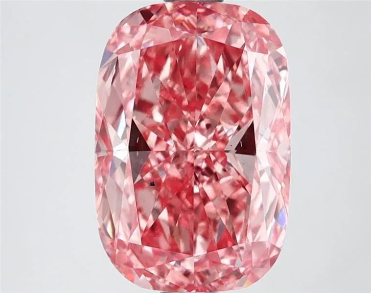 2.58ct Cushion modified Lab Grown Diamond (Colour Fancy Vivid Pink, Clarity VS2, IGI Certified)