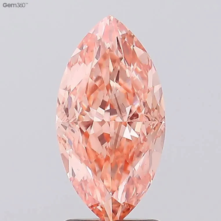 2.58ct Marquise Lab Grown Diamond (Colour Fancy Vivid Pink, Clarity VS1, IGI Certified)