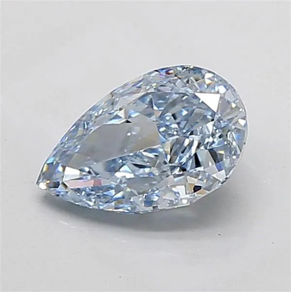 2.58ct Pear Lab Grown Diamond (Colour Fancy Blue, Clarity VS2, IGI Certified)