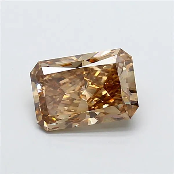 2.58ct Radiant Lab Grown Diamond (Colour Fancy Brown, Clarity VS1, IGI Certified)