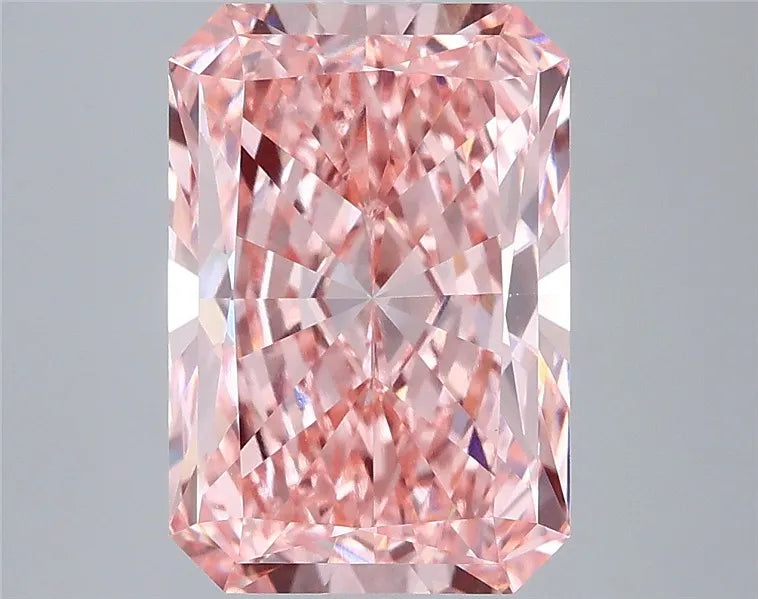 2.58ct Radiant Lab Grown Diamond (Colour Fancy Vivid Pink, Clarity VVS2, IGI Certified)