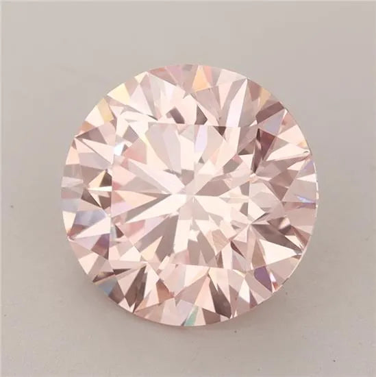 2.58ct Round Lab Grown Diamond (Colour Fancy Intense Pink, Clarity VVS2, Cut ID, IGI Certified)