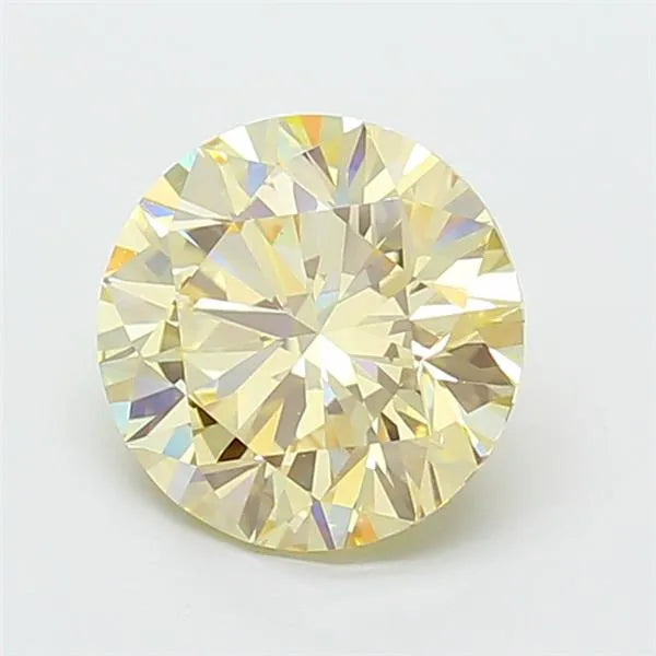 2.58ct Round Lab Grown Diamond (Colour Fancy Yellow, Clarity VS1, Cut ID, IGI Certified)