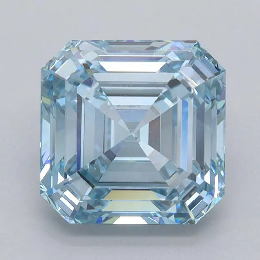 2.59ct Asscher Lab Grown Diamond (Colour Fancy Intense Blue, Clarity VVS1, IGI Certified)