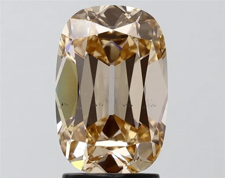 2.59ct Cushion Lab Grown Diamond (Colour Very Light Brown, Clarity SI1, IGI Certified)