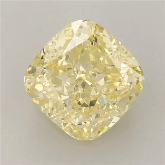 2.59ct Cushion brilliant Lab Grown Diamond (Colour Fancy Vivid Yellow, Clarity VS1, IGI Certified)
