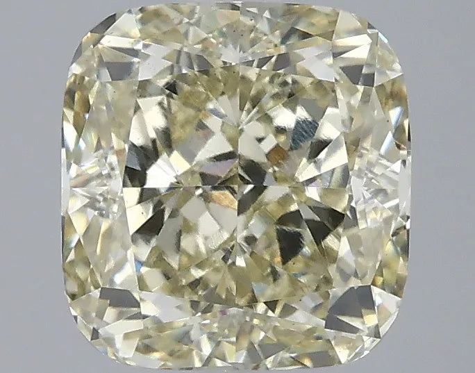 2.59ct Cushion modified Lab Grown Diamond (Colour Fancy Light Yellow, Clarity VS2, IGI Certified)