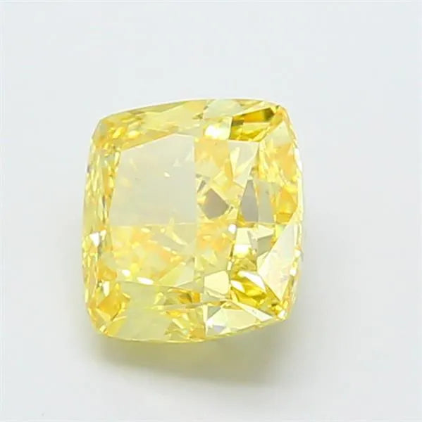 2.59ct Cushion modified Lab Grown Diamond (Colour Fancy Vivid Yellow, Clarity VS1, IGI Certified)
