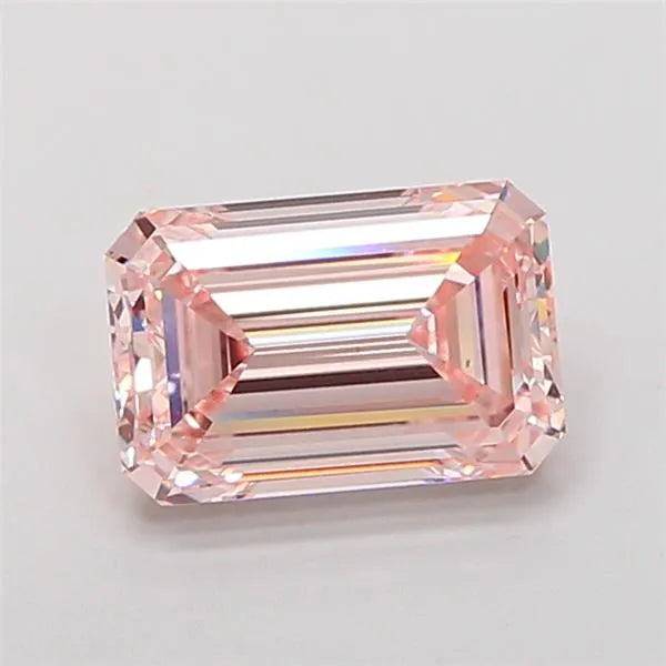 2.59ct Emerald Lab Grown Diamond (Colour Fancy Intense Pink, Clarity VVS2, IGI Certified)