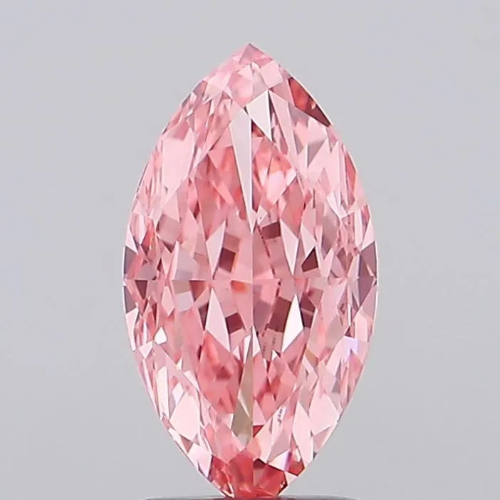 2.59ct Marquise Lab Grown Diamond (Colour Fancy Vivid Pink, Clarity VS1, IGI Certified)