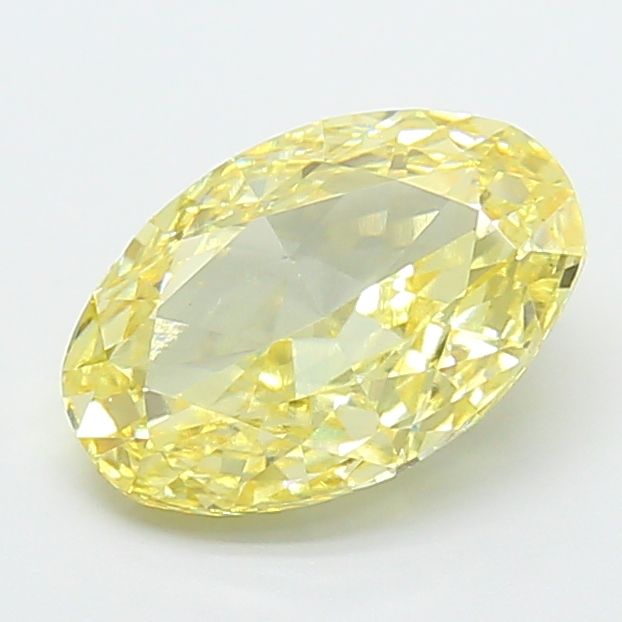 2.59ct Oval Lab Grown Diamond (Colour Fancy Yellow, Clarity VS1, IGI Certified)