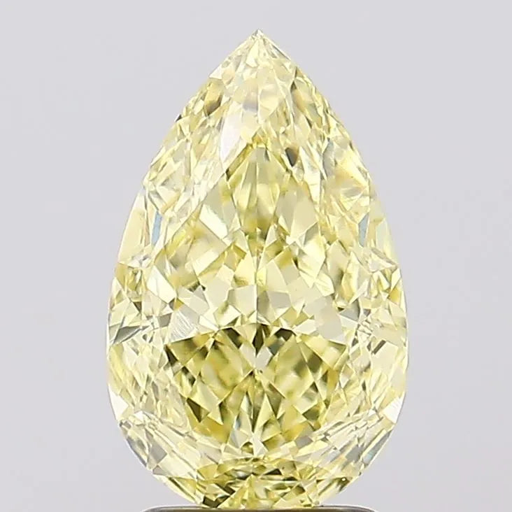 2.59ct Pear Lab Grown Diamond (Colour Fancy Intense Yellow, Clarity VS1, IGI Certified)
