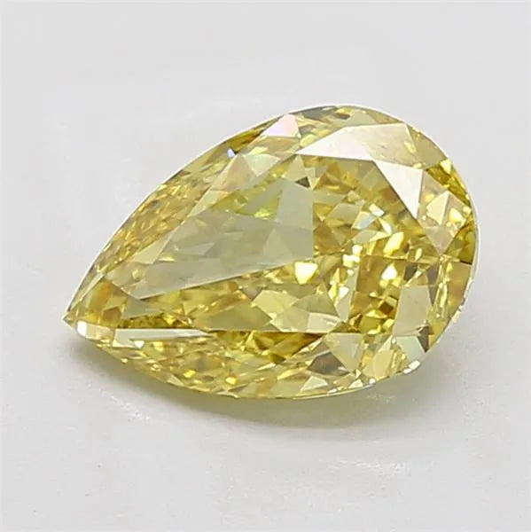 2.59ct Pear Lab Grown Diamond (Colour Fancy Vivid Yellow, Clarity VS2, IGI Certified)