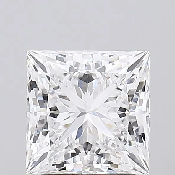 2.59ct Princess Lab Grown Diamond (Colour D, Clarity VVS1, Cut EX, IGI Certified)