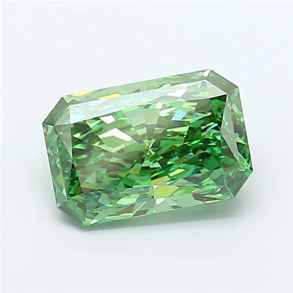 2.59ct Radiant Lab Grown Diamond (Colour Fancy Vivid Green, Clarity VS1, IGI Certified)