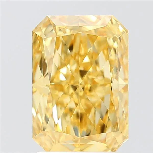 2.59ct Radiant Lab Grown Diamond (Colour Fancy Vivid Yellow, Clarity VVS2, IGI Certified)