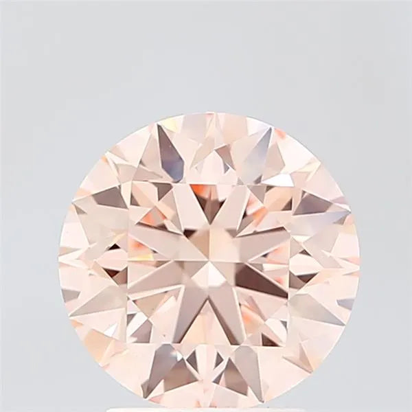 2.59ct Round Lab Grown Diamond (Colour Fancy Intense Pink, Clarity VVS2, Cut ID, IGI Certified)