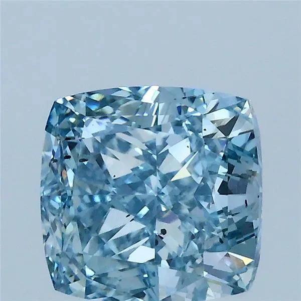 2.60ct Cushion modified Lab Grown Diamond (Colour Fancy Vivid Blue, Clarity SI1, IGI Certified)