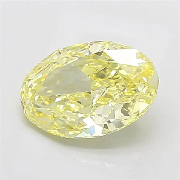 2.60ct Oval Lab Grown Diamond (Colour Fancy Intense Yellow, Clarity VS1, IGI Certified)