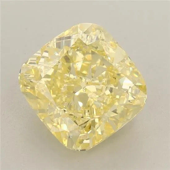 2.61ct Cushion brilliant Lab Grown Diamond (Colour Fancy Vivid Yellow, Clarity VS1, IGI Certified)