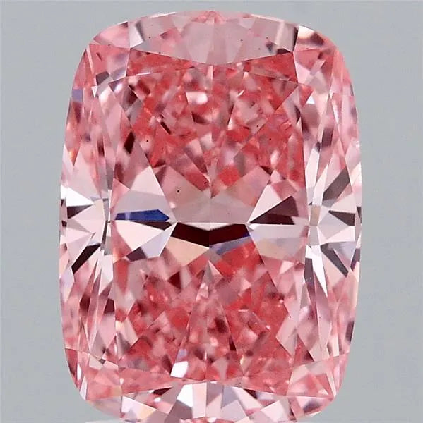 2.61ct Cushion modified Lab Grown Diamond (Colour Fancy Vivid Pink, Clarity VS2, IGI Certified)