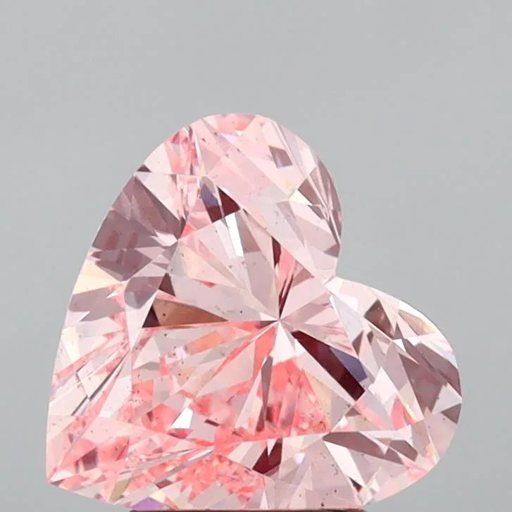 2.61ct Heart Lab Grown Diamond (Colour Fancy Intense Pink, Clarity SI1, IGI Certified)