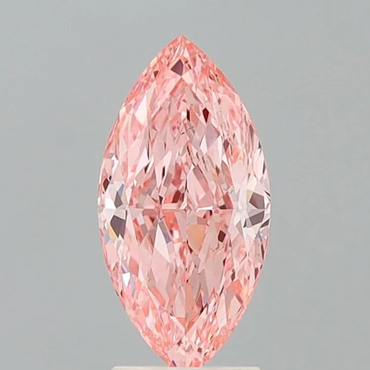 2.61ct Marquise Lab Grown Diamond (Colour Fancy Vivid Pink, Clarity VS2, IGI Certified)