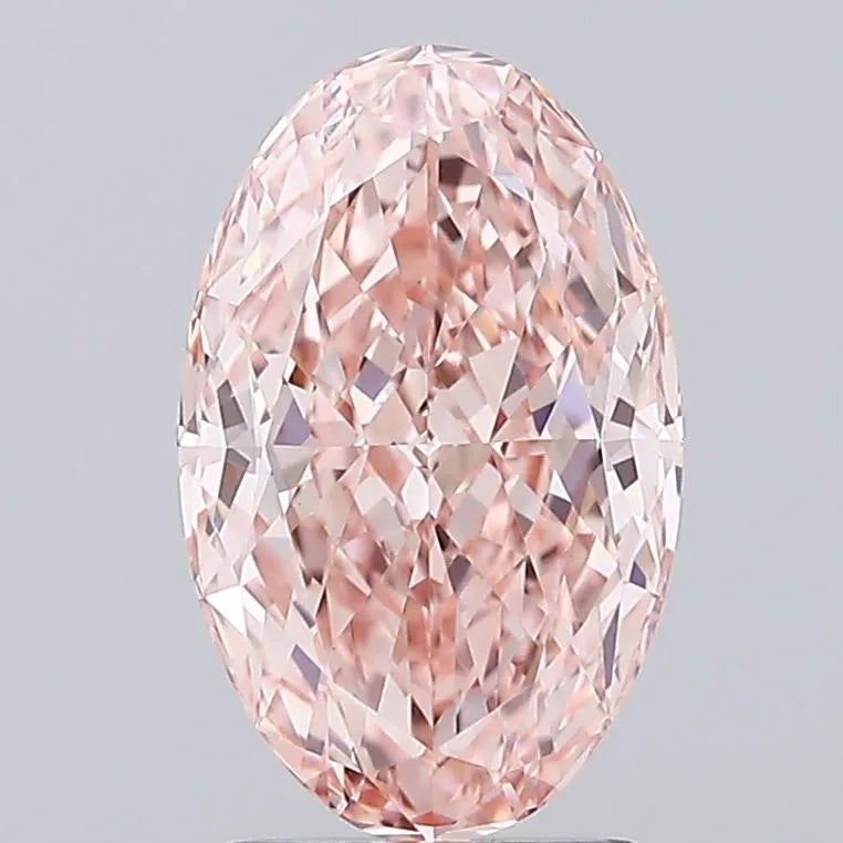 2.61ct Oval Lab Grown Diamond (Colour Fancy Intense Pink, Clarity VVS2, IGI Certified)