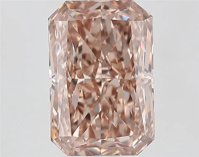 2.61ct Radiant Lab Grown Diamond (Colour Fancy Light Brown, Clarity VS1, IGI Certified)