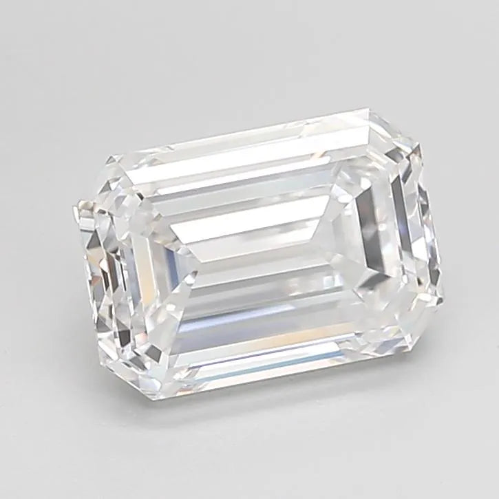 2.62ct Emerald Lab Grown Diamond (Colour D, Clarity IF, Cut EX, IGI Certified)