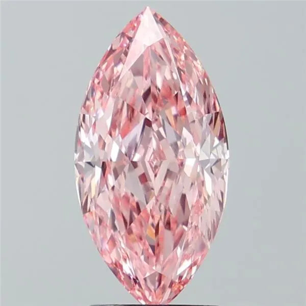 2.62ct Marquise Lab Grown Diamond (Colour Fancy Vivid Pink, Clarity VS1, IGI Certified)