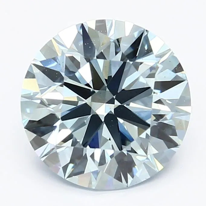 2.62ct Round Lab Grown Diamond (Colour Fancy Intense Blue, Clarity VS1, Cut ID, IGI Certified)