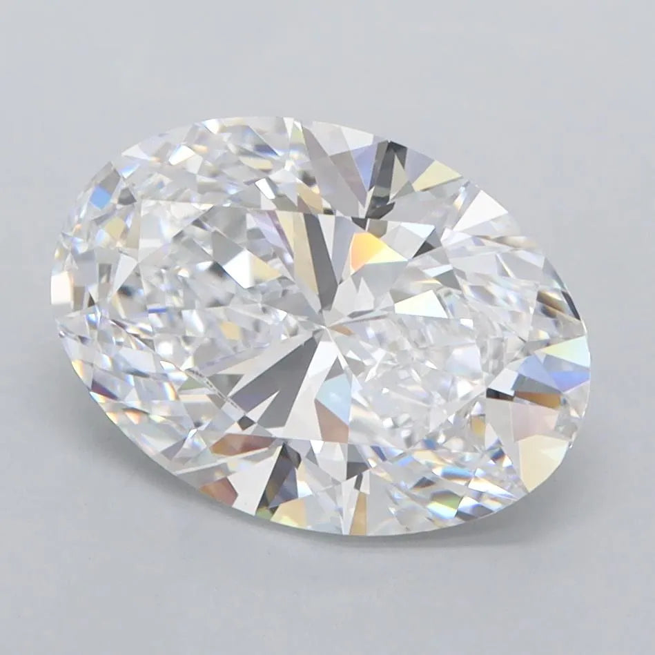 2.63ct Oval Lab Grown Diamond (Colour D, Clarity FL, IGI Certified)