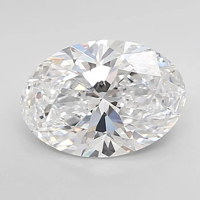 2.63ct Oval Lab Grown Diamond (Colour D, Clarity IF, Cut EX, IGI Certified)