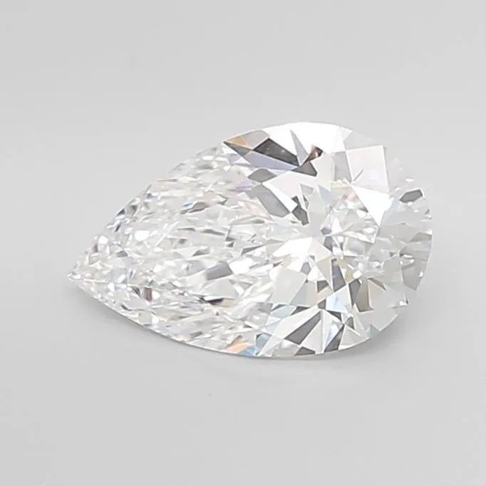 2.63ct Pear Lab Grown Diamond (Colour D, Clarity IF, Cut EX, IGI Certified)