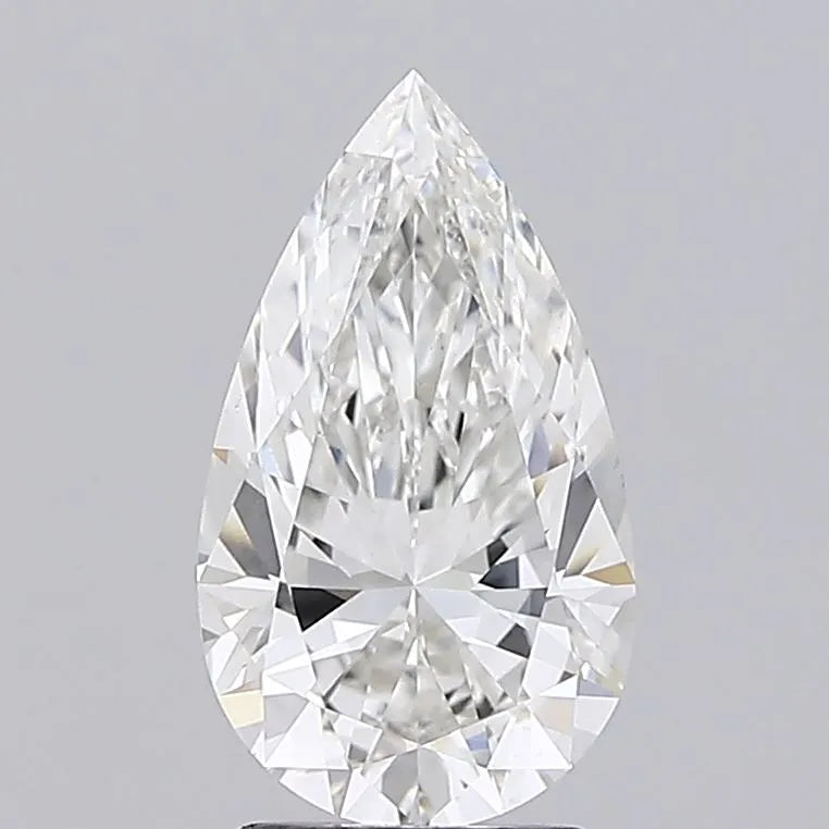 2.63ct Pear Lab Grown Diamond (Colour F, Clarity VVS2, IGI Certified)
