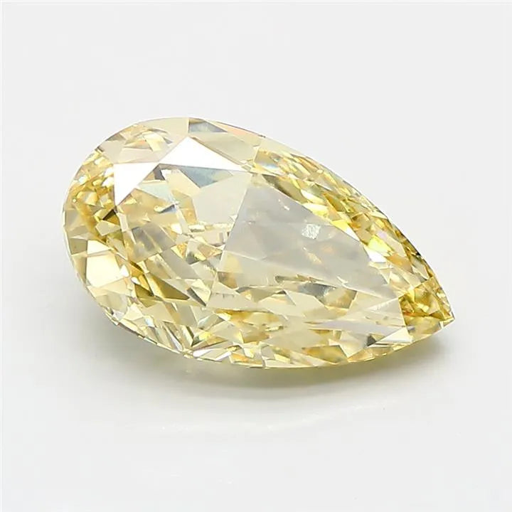 2.63ct Pear Lab Grown Diamond (Colour Fancy Yellow, Clarity VVS2, IGI Certified)