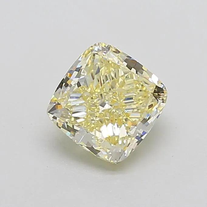 2.64ct Cushion modified Lab Grown Diamond (Colour Fancy Light Yellow, Clarity VVS2, IGI Certified)