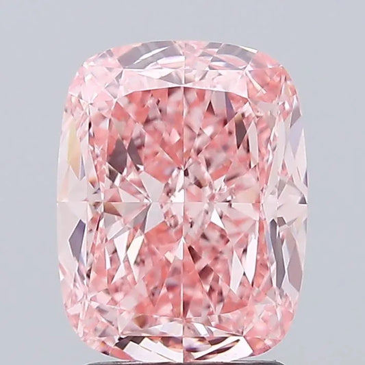 2.64ct Cushion modified Lab Grown Diamond (Colour Fancy Vivid Pink, Clarity VVS2, IGI Certified)