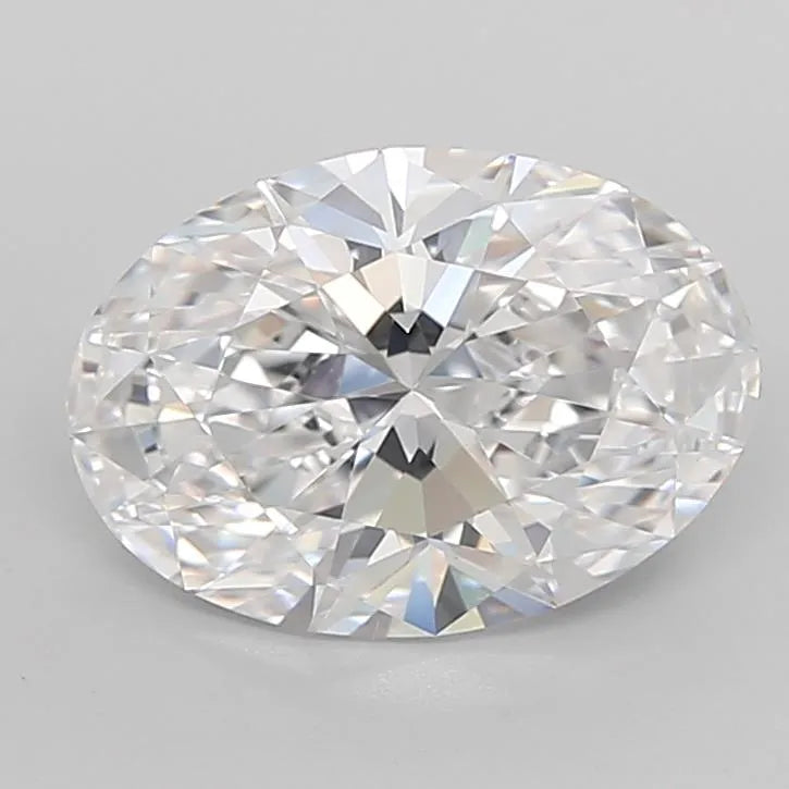 2.64ct Oval Lab Grown Diamond (Colour D, Clarity IF, Cut EX, IGI Certified)