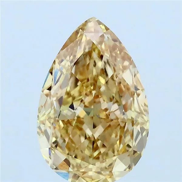 2.64ct Pear Lab Grown Diamond (Colour Fancy Intense Brownish Yellow, Clarity VS1, IGI Certified)