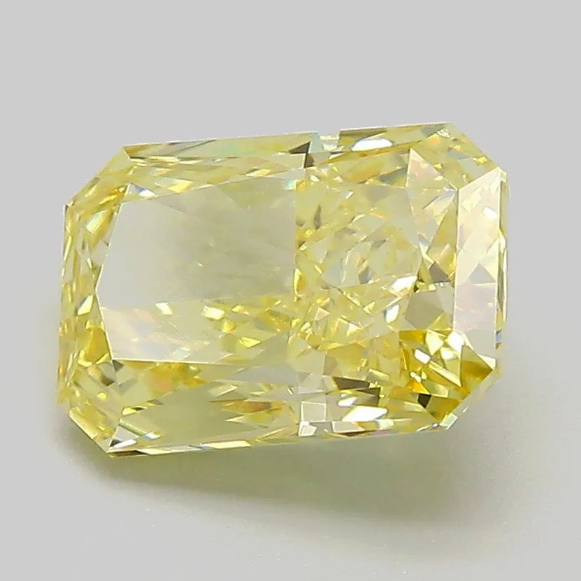 2.64ct Radiant Lab Grown Diamond (Colour Fancy Intense Yellow, Clarity VS1, IGI Certified)
