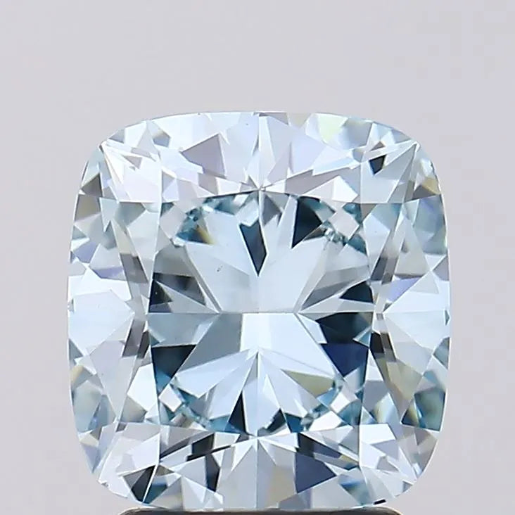 2.65ct Cushion brilliant Lab Grown Diamond (Colour Fancy Intense Blue, Clarity VS1, IGI Certified)