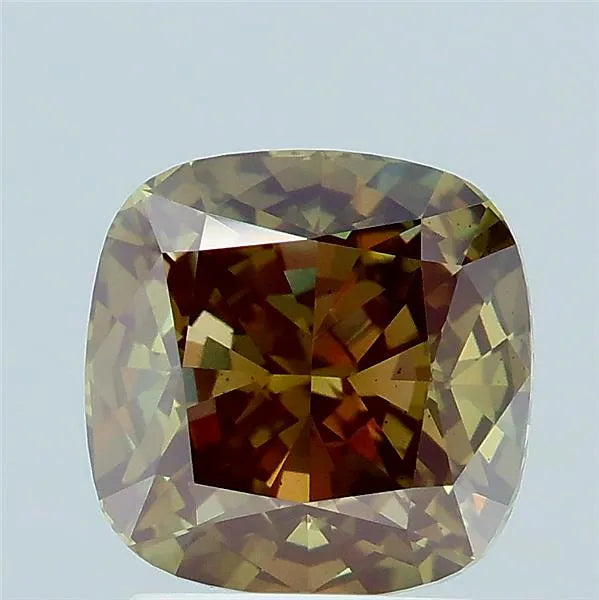 2.65ct Cushion modified Lab Grown Diamond (Colour Fancy Intense Green, Clarity VS2, IGI Certified)