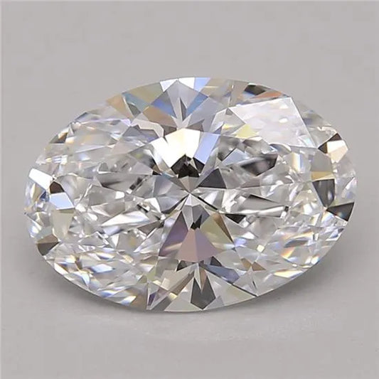2.65ct Oval Lab Grown Diamond (Colour D, Clarity IF, GIA Certified)